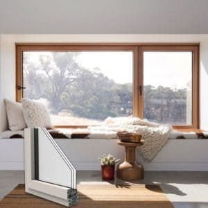 Finestra alluminio Finto Legno